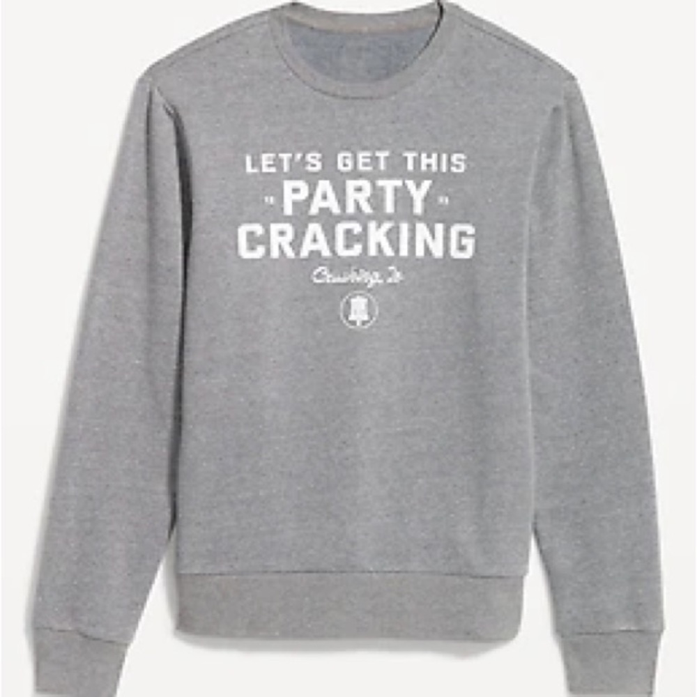 Old Navy Holiday Graphic Fleece Sweatshirt- Unisex (Men’s L) Still Packaged!